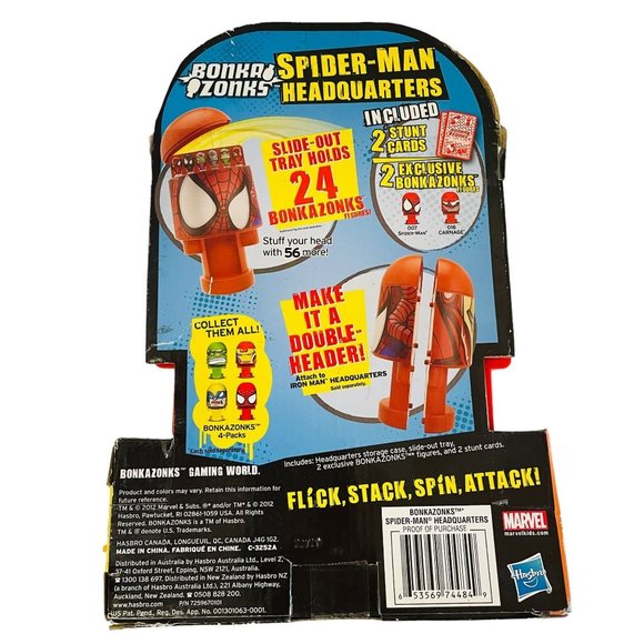 Bonkazonks Marvel Spiderman Headquarter Hasbro Storage Case Action Toy - Picture 3 of 5